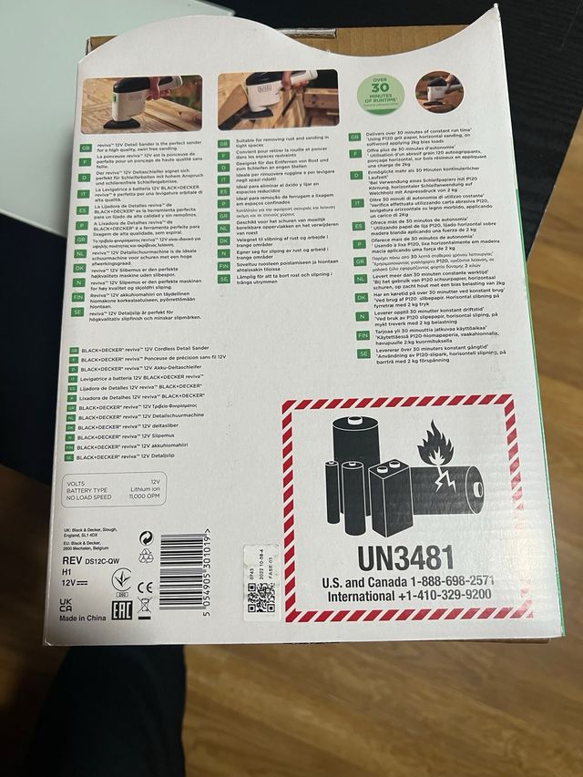 Lijadora Black+Decker Reviva