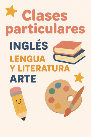 Clases particulares de Inglés, Literatura y Arte