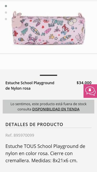 Estuche Tous Rosa.