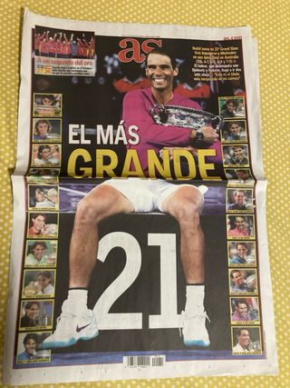 Periódicos Rafael Nadal