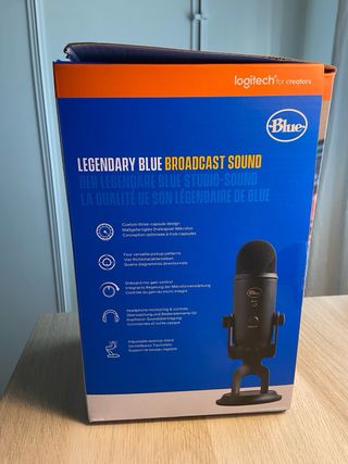 Micrófono Logitech for Creators. Blue. Yeti Negro