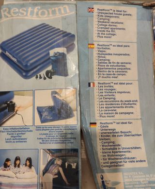 2 Camas Hinchables Restform 47cm x 188cm x 99 cm