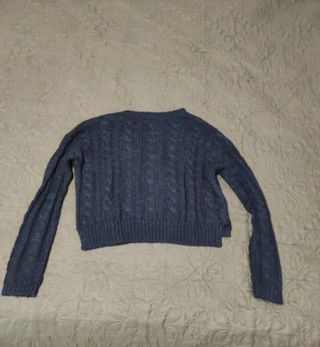 Jersey azul tejido