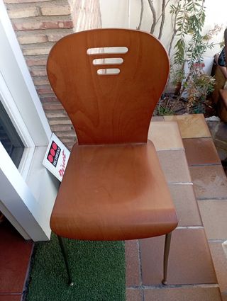 Silla de cocina madera y metal