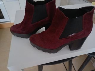 Botines Calvin Klein Burdeos Talla 38