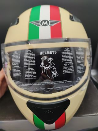 Casco Moto Modular XL nuevo con Defecto