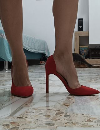 Scarpe rosse con tacco alto