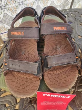 Sandalias Paredes Talla 40 Marrón Naranja