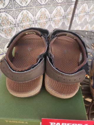 Sandalias Paredes Talla 40 Marrón Naranja