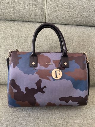 Bolso Furla Camuflaje Multicolor Piel