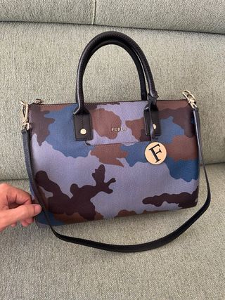 Bolso Furla Camuflaje Multicolor Piel