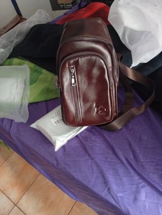 Bolso de cuero de lujo unisex