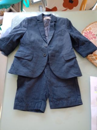 Traje H&M niño 3-4 años azul