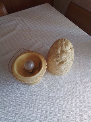 Lampara de alabastro sin usar 45 años antigüedad