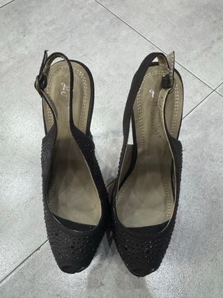 Scarpe nere con strass