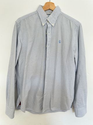 Camisa El Ganso Rayas Azul y Blanco