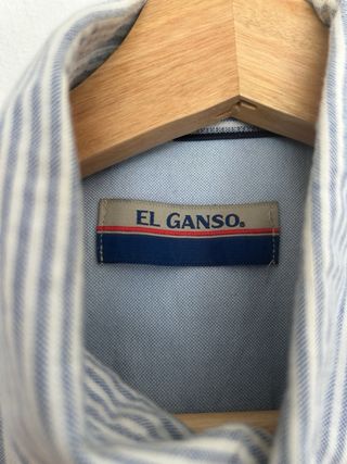 Camisa El Ganso Rayas Azul y Blanco