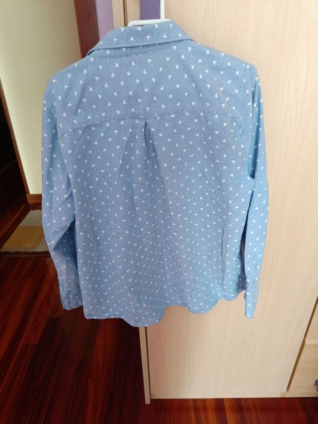 Camisa vaquera estampada