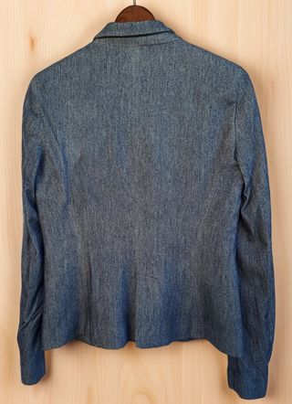 Chaqueta blazer americana azul talla 38 M de mujer