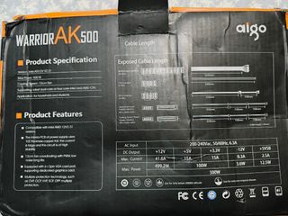 Fuente de PC Aigo Warrior AK500 500W