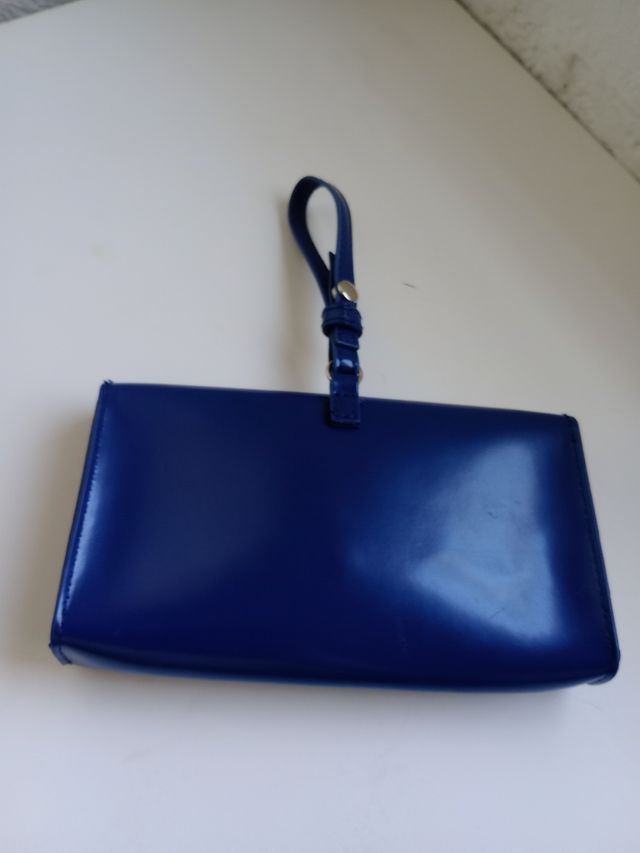 Cartera Mugler azul pequeña