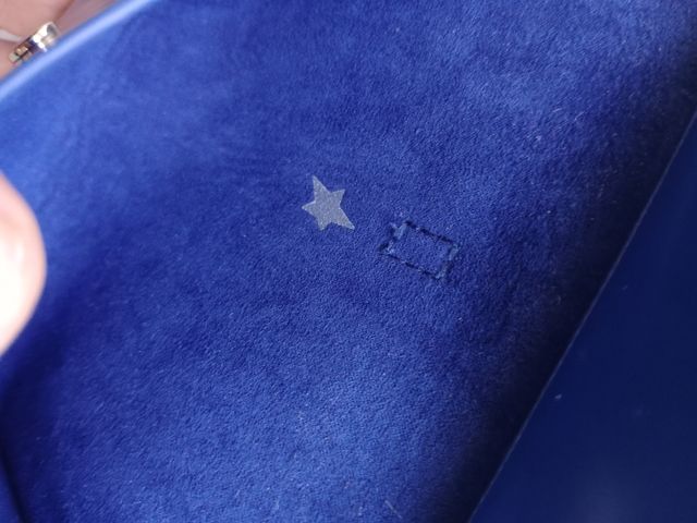 Cartera Mugler azul pequeña