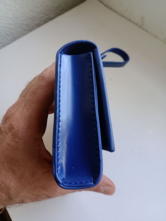 Cartera Mugler azul pequeña