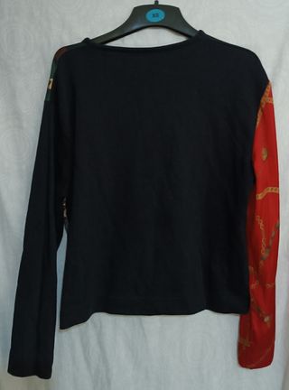 Blusa Zara Talla M Estampado Cadenas