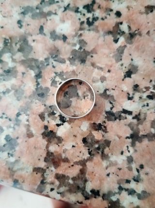 Anillo plata diseño latido corazón