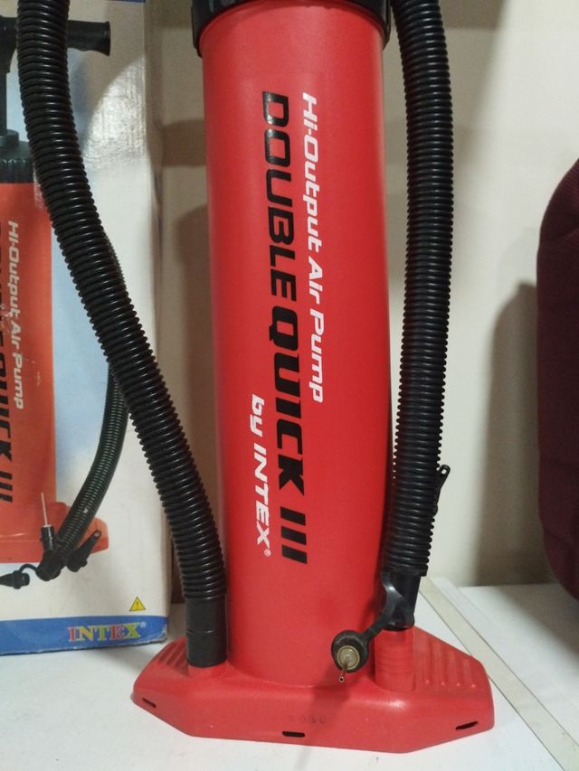 Hinchador Intex Doble Acción Rojo