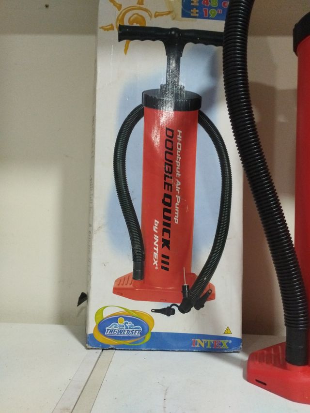 Hinchador Intex Doble Acción Rojo