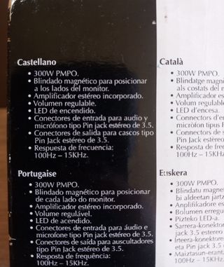 Altavoces Safari USB 300 Watts PMPO