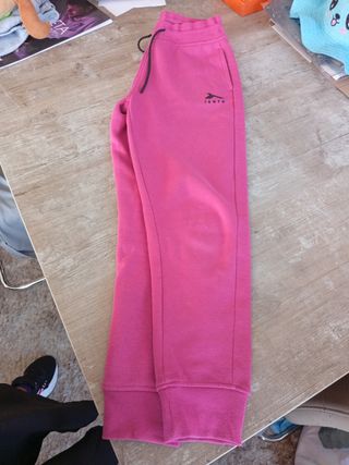 Pantalón chándal niña T.10 rosa