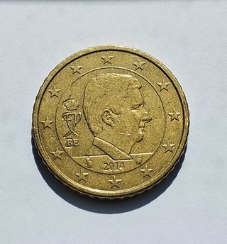 Moneda euro 50 céntimos Bélgica 2014