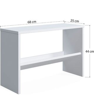 Zapatero blanco 68x25x44cm