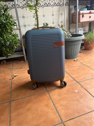 Maleta Rígida Kaijiali Azul y Marrón