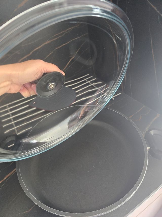 Cazuela grande Pyrex con tapa de cristal