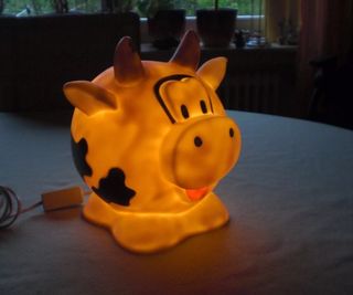 Lampada mucca vintage per bambini