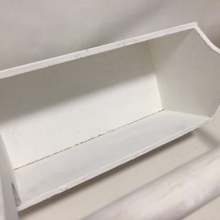 Caja de madera decoupage con flores, macetero