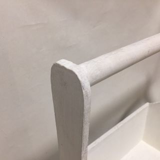 Caja de madera decoupage con flores, macetero