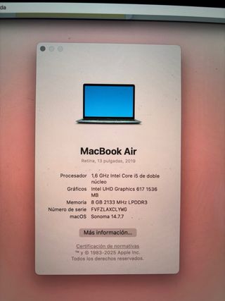 Macbook Air 13 2019 grigio siderale.