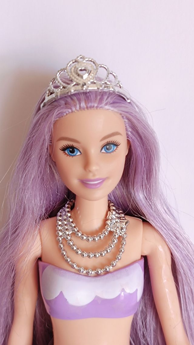 Barbie Sirena Lila con Tiara de segunda mano por EUR en Mijas en