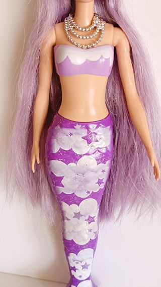 Barbie Sirena Lila con Tiara