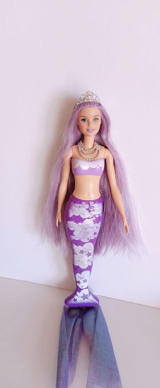 Barbie Sirena Lila con Tiara
