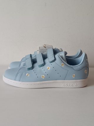 Adidas Stan Smith CF Azzurro Bambina