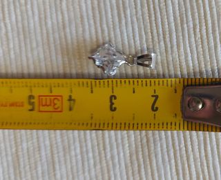 Ciondolo Oro Bianco 750 con Zirconia