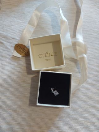 Ciondolo Oro Bianco 750 con Zirconia