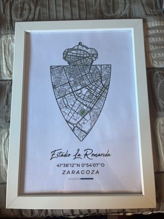 Cuadro Estadio La Romareda Zaragoza
