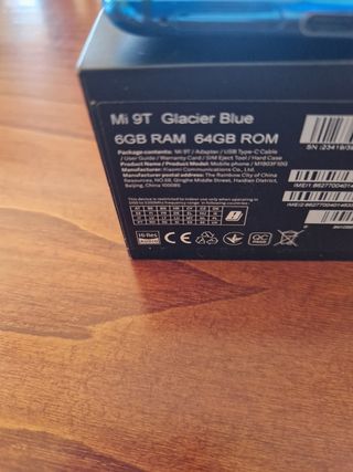 Xiaomi Mi 9T Caja y Teléfono