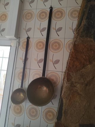 Cazos antiguos de latón